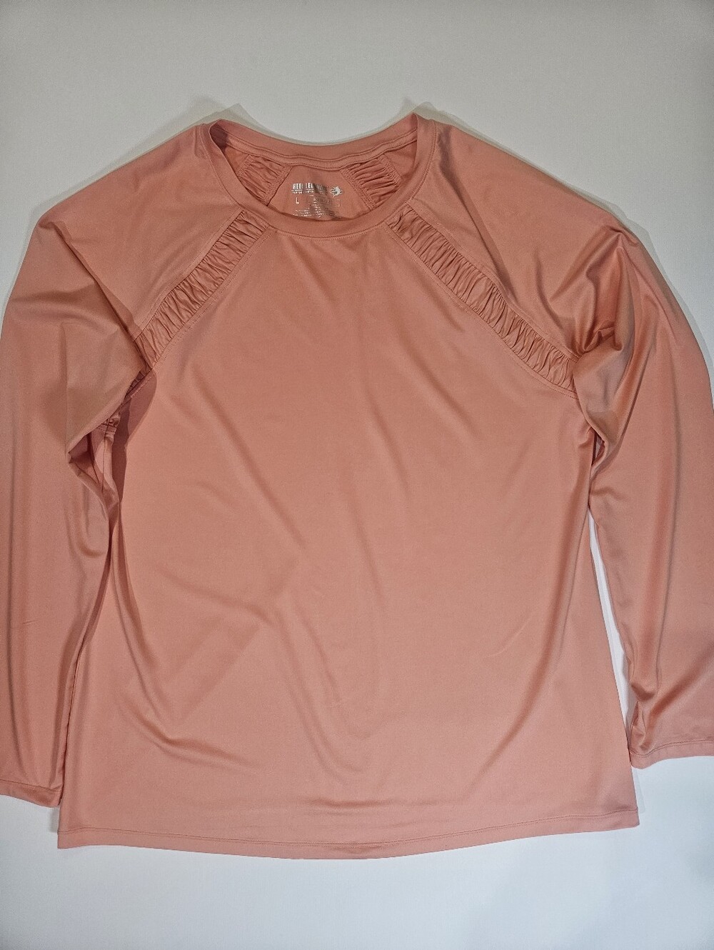 Reel Legends Reel Tec T-Shirt Womens Sz Large Orange Fishing Outdoor Performance